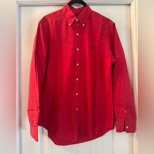 Ralph Lauren Red Casual Button Down Shirt